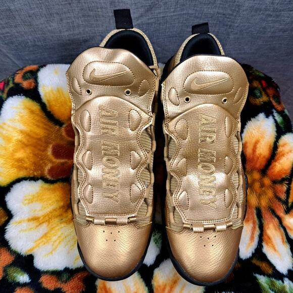 %Size 13 Men Nike Air More Money \'Metallic Gold\' (Worn 1 Time) A 16 main image 6